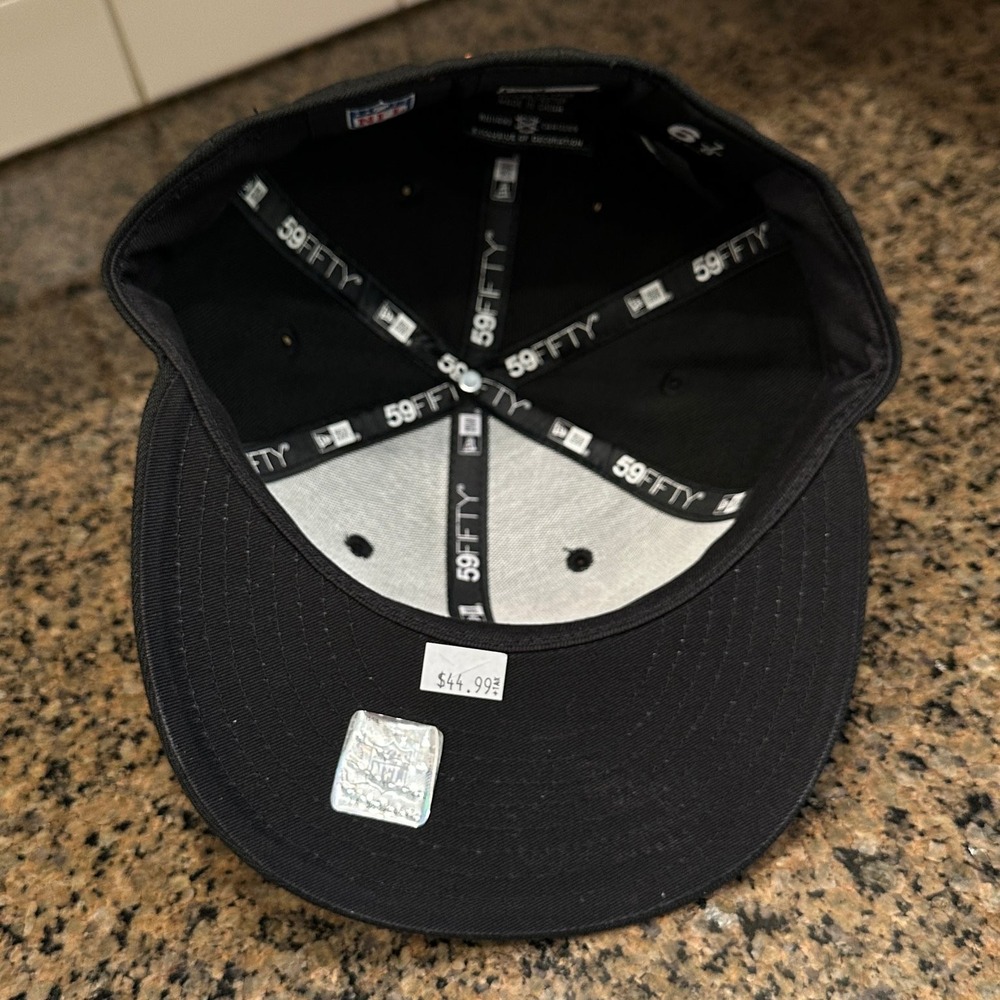 Denver Broncos Hat New Era 59FIFTY 6 7/8 Black NFL Fitted Cap New - Picture 9 of 12